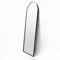 Full Length Black Arch Mirror - Thin Frame 