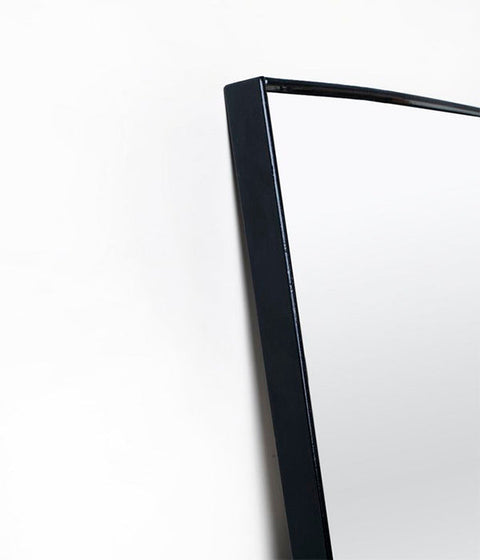 Full Length Black Rectangular Mirror - Thin Frame