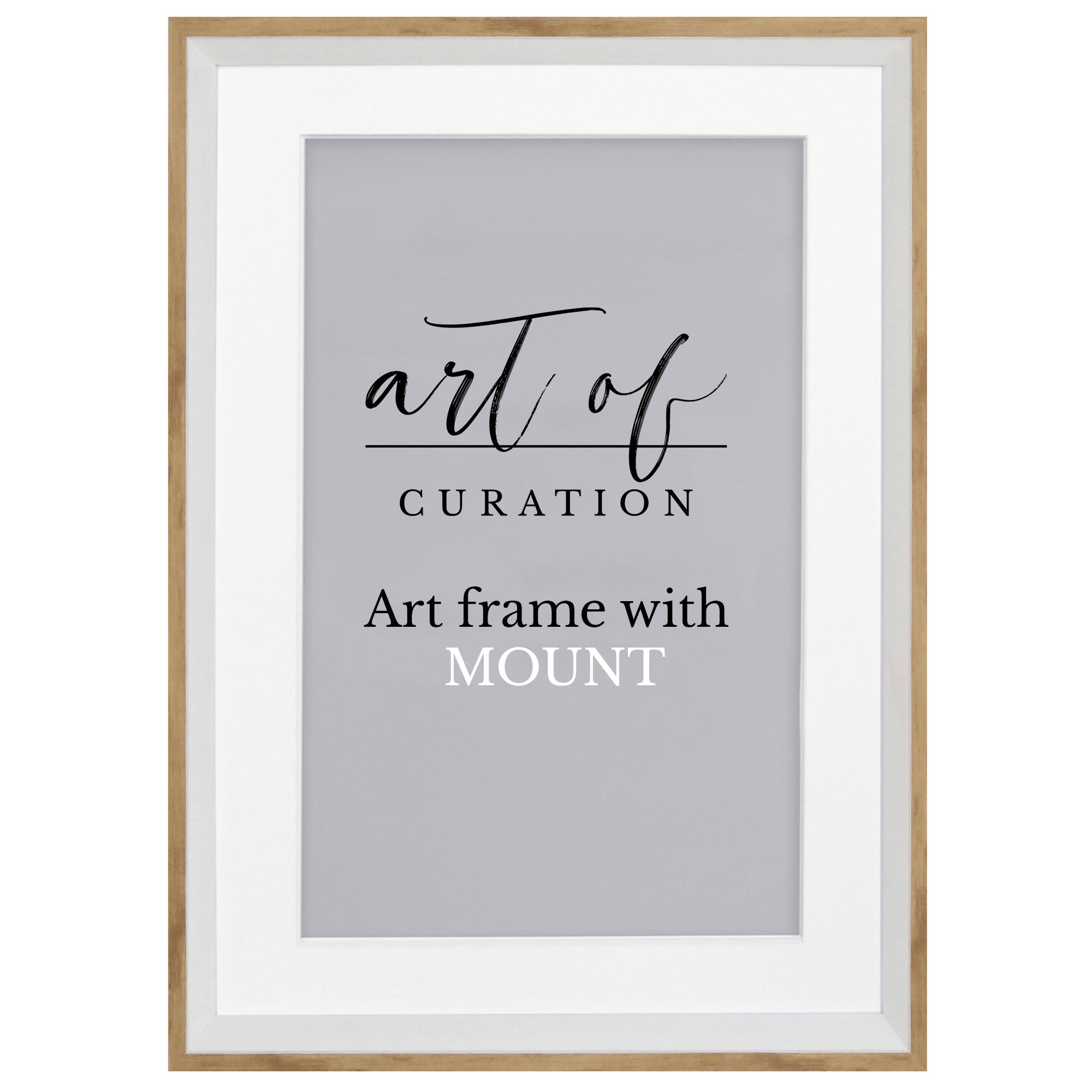 Two Tone Art Frame - Wooden Look – Art of Curation