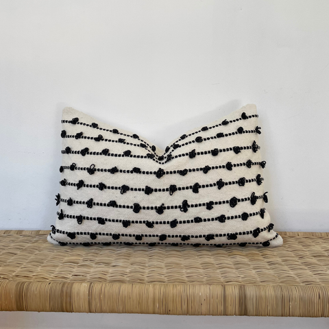 Black Bobbles Cushion