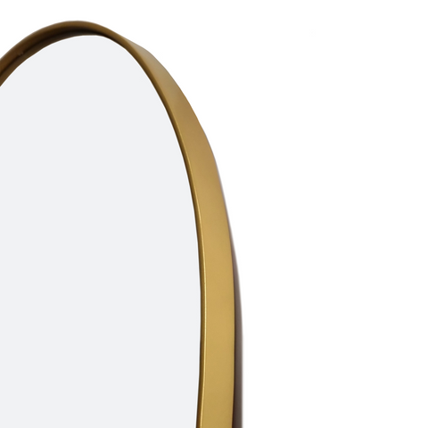 Full Length Arch Gold Mirror - Thin Frame 