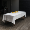 Stonewashed Cotton Ivory Tablecloth - Art of Curation