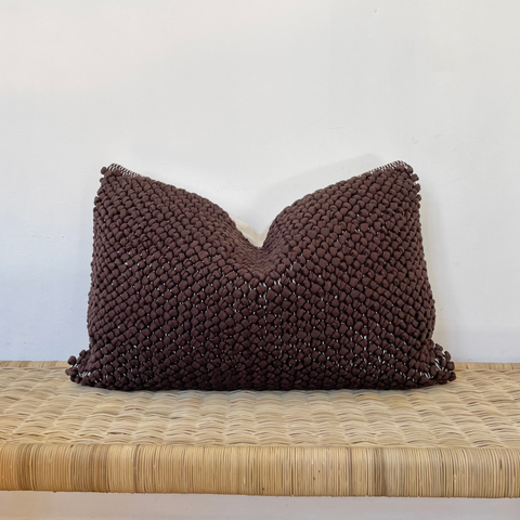 Full Chocolate Bobbles Cushion