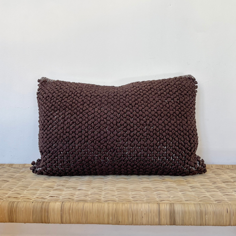 Full Chocolate Bobbles Cushion