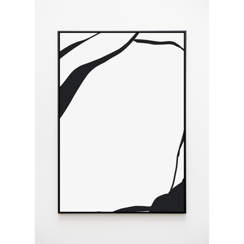 Ciprianni Black Abstract 2 Framed Canvas