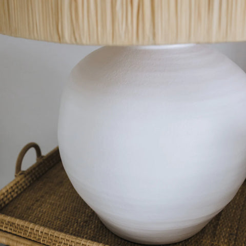 Pot Lamp Base White