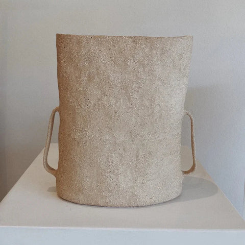 Thin Handled Sandy Vessel