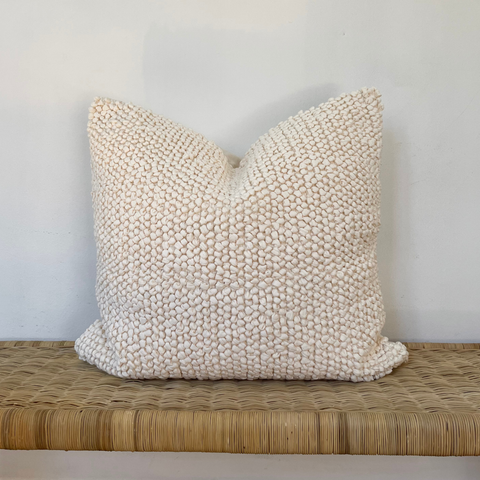 Full Bobbles Cream Cushion