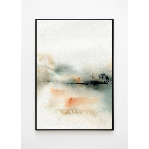 Sunrise Abstract 2 Framed Canvas