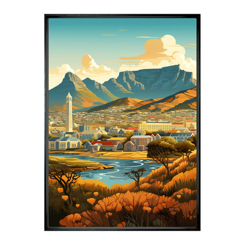 Modern Mothercity Framed Canvas