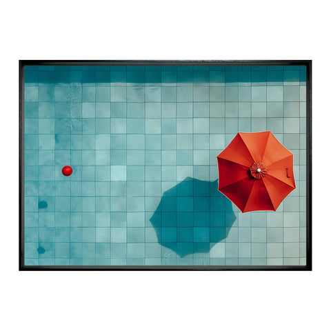 Poolside Framed Canvas