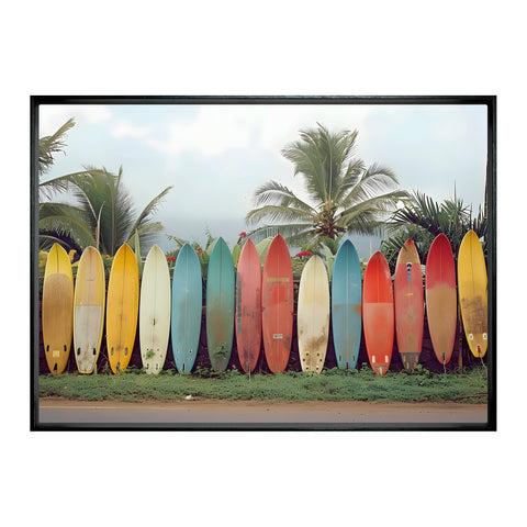 Surf's Up Framed Canvas