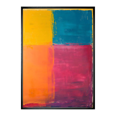 Colourblock Framed Canvas