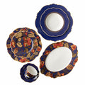 Blue Fern Oval Platter - Art of Curation