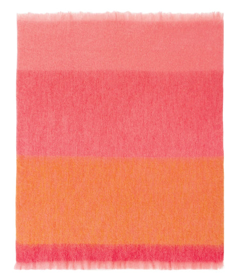 Coral Mohair Blanket