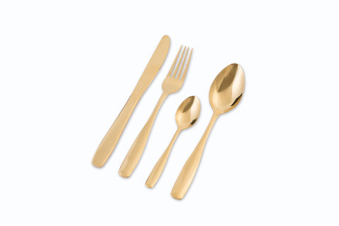 Bella Casa Gold Cutlery 4 piece Set