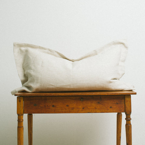100% Linen Scatter cover Oatmeal - Art of Curation