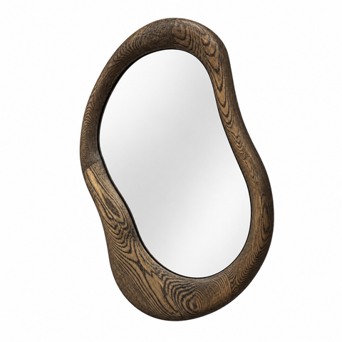 The Contour Oak Mirror