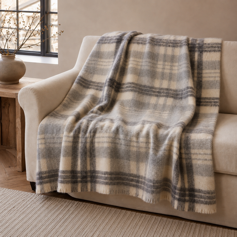 Family Photo Mohair Blanket