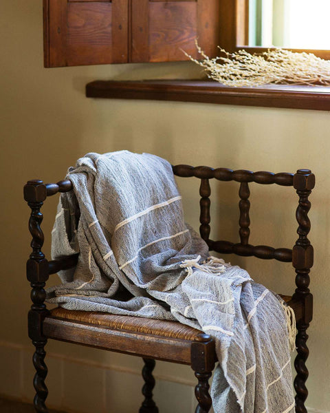 Contemporary Throw - Indigo