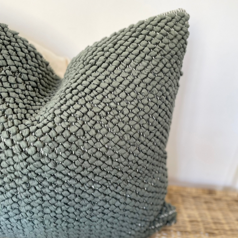 Green Bobbles Cushion