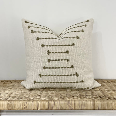 Jute Chevron Cushion