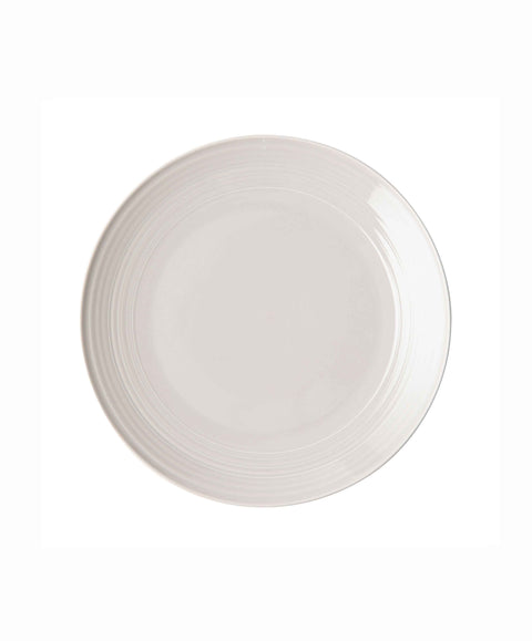 Embossed Lines Light Grey Dinner Plate - Art of Curation