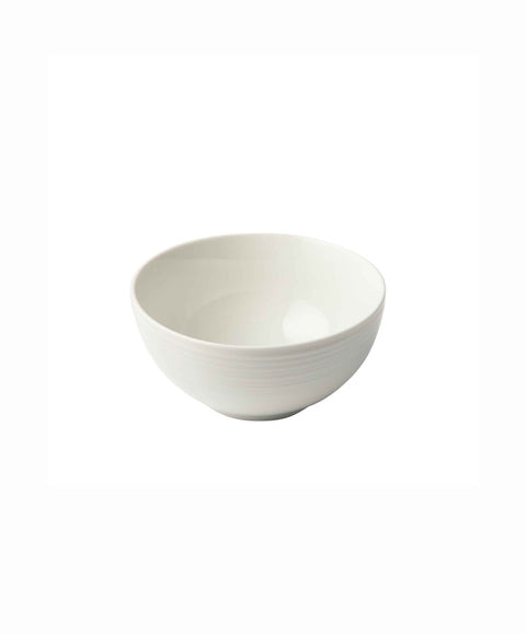 Embossed Lines Cream Cereal Bowl - Art of Curation