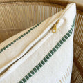 The Mason Cushion, uniquely handwoven in Cape Town using natural, local cotton