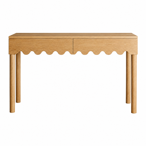 Quinn Wavey Oak Desk