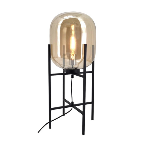Amber Small Pedestal Lamp