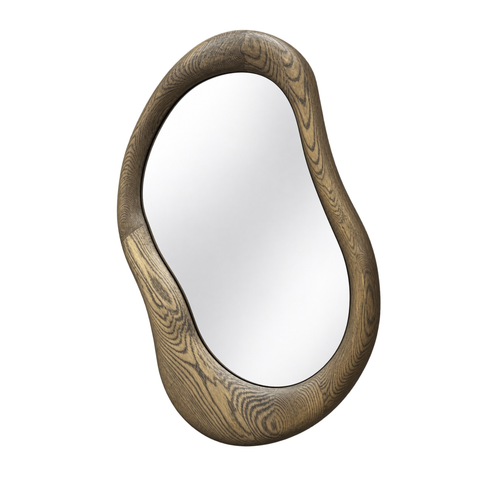 The Contour Oak Mirror