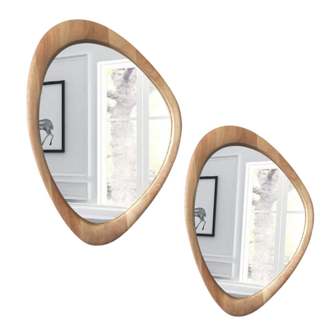 Organic Wood Frame Mirror