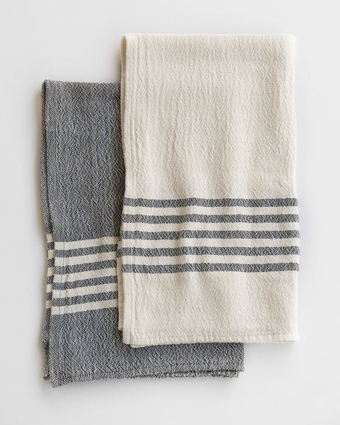 Medium Contemporary Towel Inverse Set - Charcoal