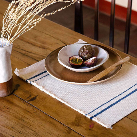Country Placemat with Denim Stripe