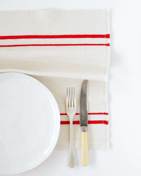 Country Placemat with Red Stripe