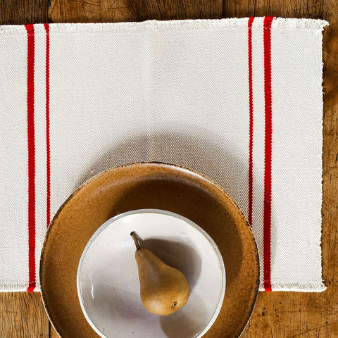 Country Placemat with Red Stripe
