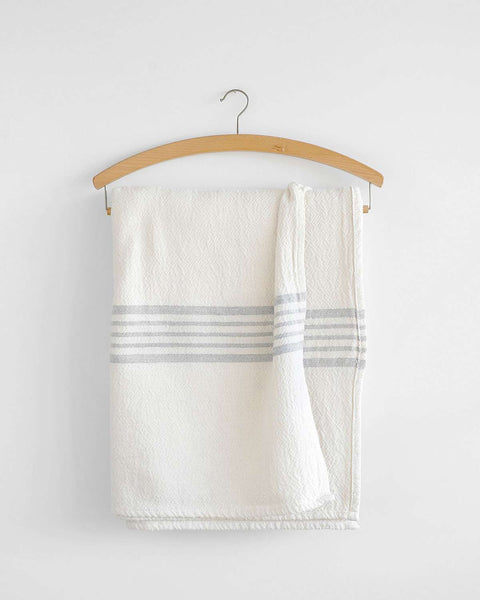 Country Table Cloth - Grey stripe