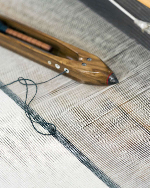 Country Table Cloth - Charcoal stripe