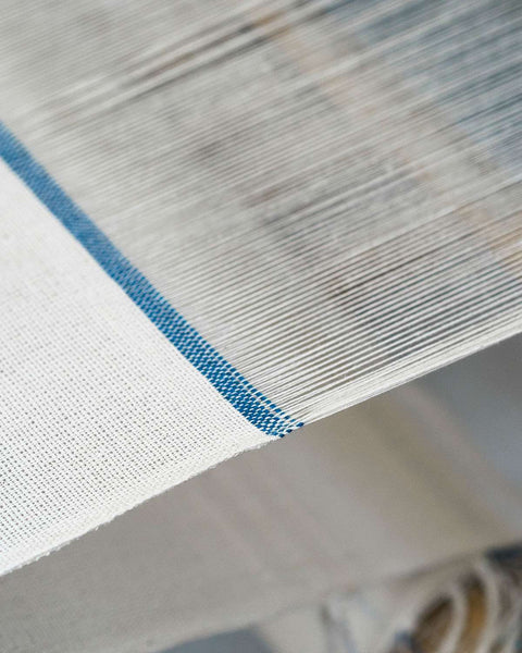 Country Table Cloth - Denim stripe