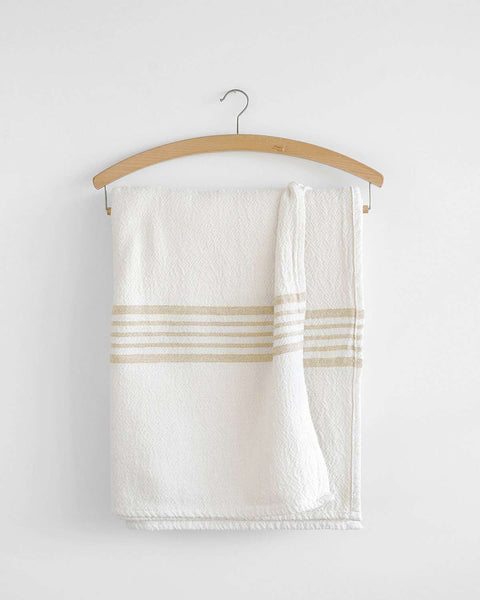 Country Table Cloth - Natural stripe