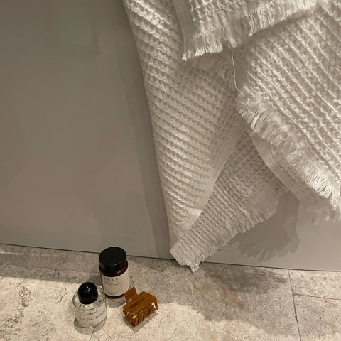Honey Waffle White Towel - Art of Curation
