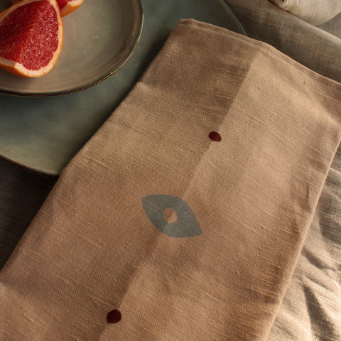 Third Eye Design Tea Towel Pecan Nut