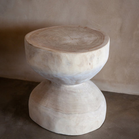 Wide Hourglass Stool - Art of Curation